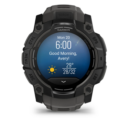 GARMIN Instinct 3 50mm AMOLED Black Polymer Smartwatch 010-03020-00