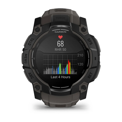 GARMIN Instinct 3 50mm AMOLED Black Polymer Smartwatch 010-03020-00