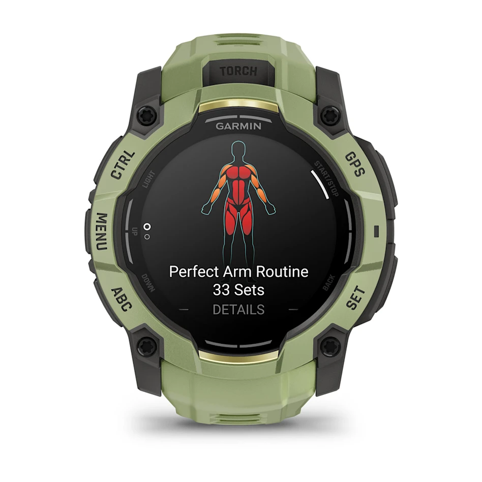 GARMIN Instinct 3 50mm AMOLED Fern Green Polymer Smartwatch 010-03020-02