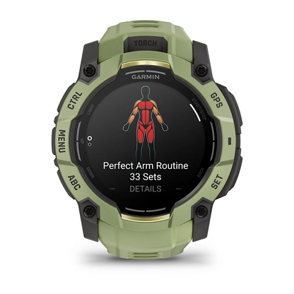 GARMIN Instinct 3 50mm AMOLED Fern Green Polymer Smartwatch 010-03020-02