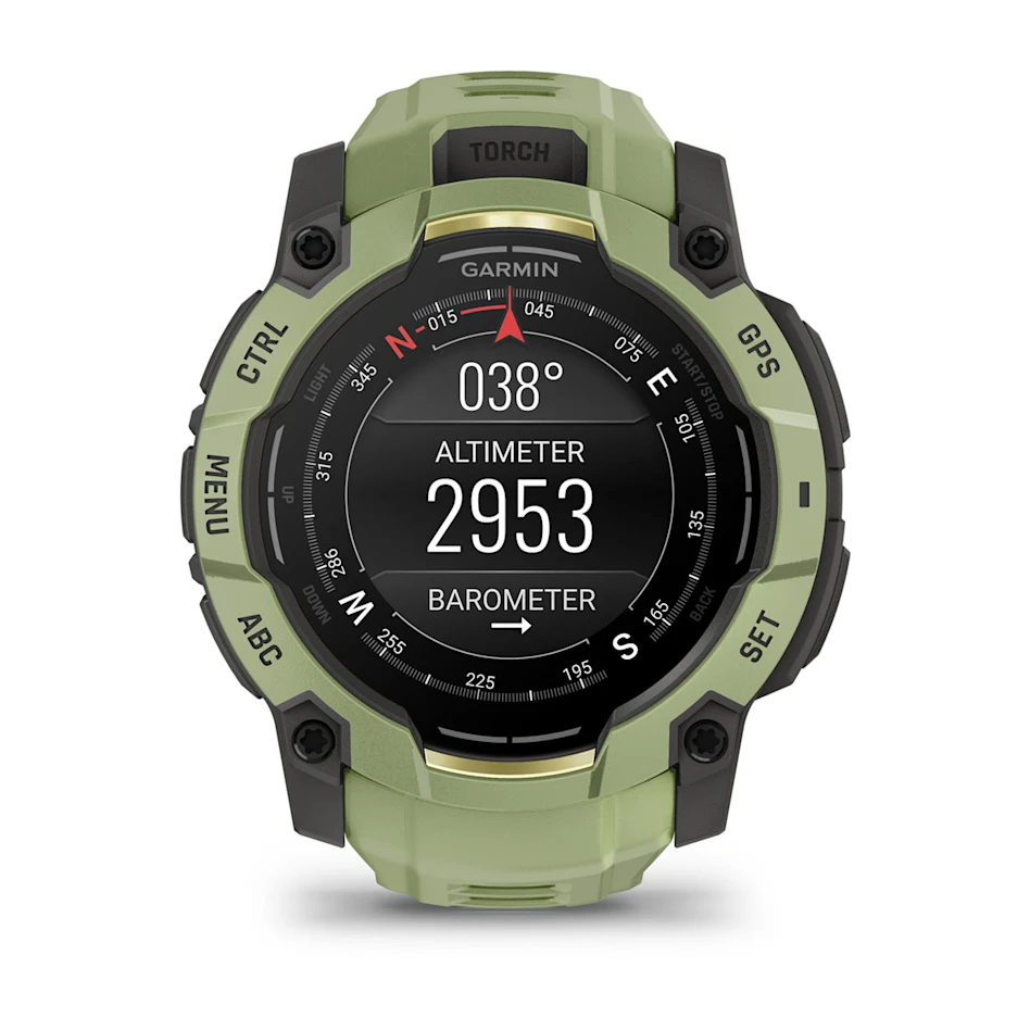 GARMIN Instinct 3 50mm AMOLED Fern Green Polymer Smartwatch 010-03020-02