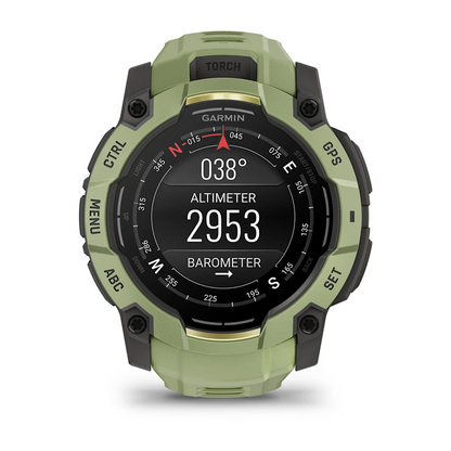 GARMIN Instinct 3 50mm AMOLED Fern Green Polymer Smartwatch 010-03020-02