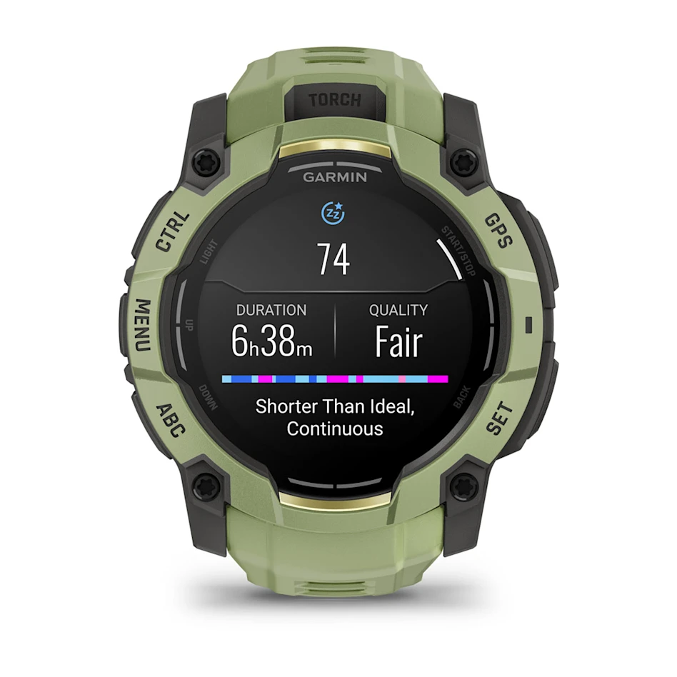 GARMIN Instinct 3 50mm AMOLED Fern Green Polymer Smartwatch 010-03020-02