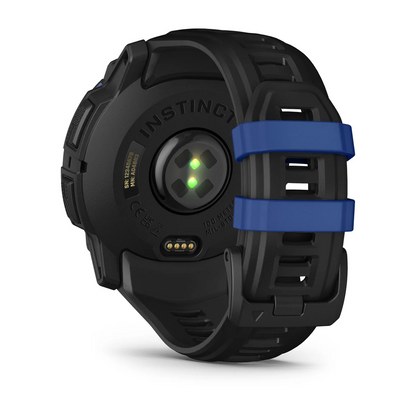 GARMIN Instinct 3 50mm AMOLED Black & Bolt Blue Polymer Smartwatch 010-03020-03