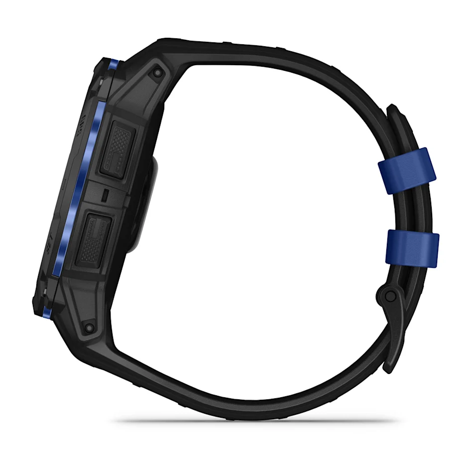 GARMIN Instinct 3 50mm AMOLED Black & Bolt Blue Polymer Smartwatch 010-03020-03