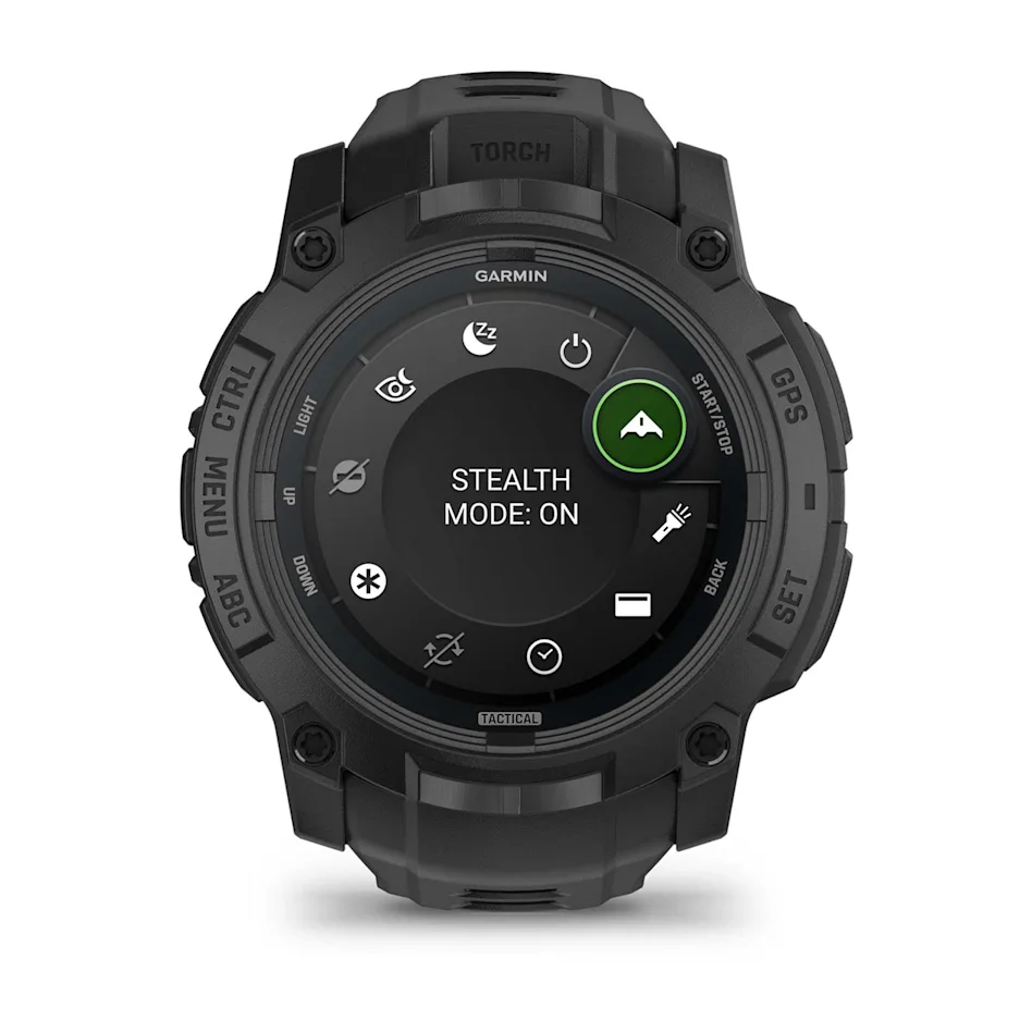 GARMIN Instinct 3 50mm AMOLED Black Polymer Tactical Edition Smartwatch 010-03020-50