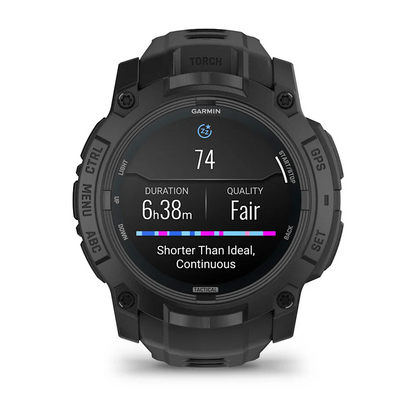 GARMIN Instinct 3 50mm AMOLED Black Polymer Tactical Edition Smartwatch 010-03020-50