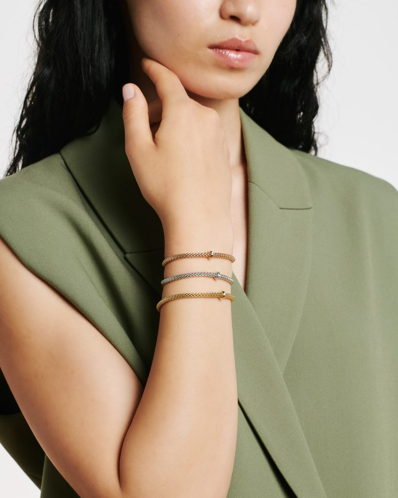 FOPE Flex'it Prima 18ct Gold & Diamond Bracelet