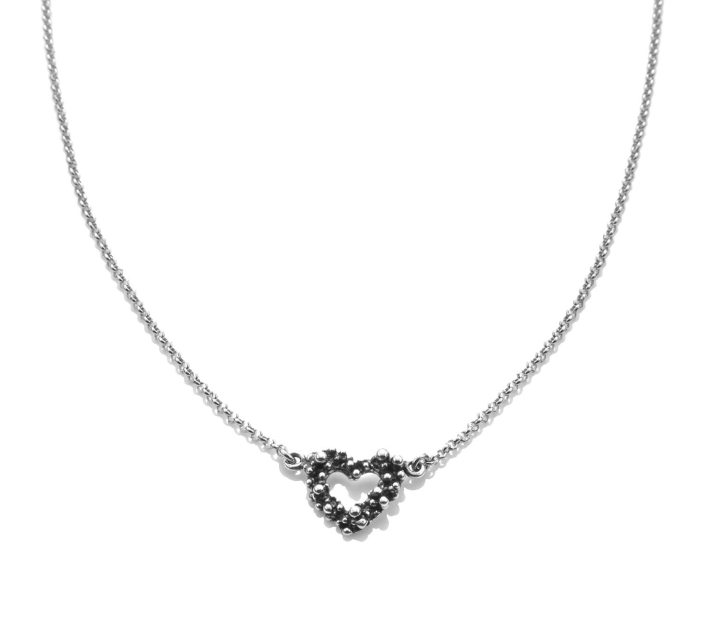 Giovanni Raspini Sterling Silver Small Heart Pendant Necklace