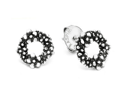 Giovanni Raspini Sterling Silver Wildflowers Stud Earrings