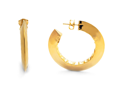 Giovanni Raspini Gold-Plated Sterling Silver Blade Small Hoop Earrings