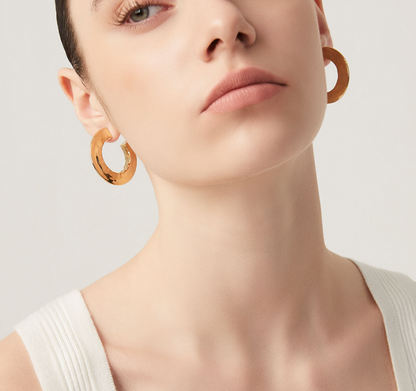 Giovanni Raspini Gold-Plated Sterling Silver Blade Small Hoop Earrings