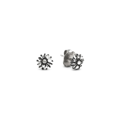 Giovanni Raspini Sterling Silver Daisy Dot Stud Earrings