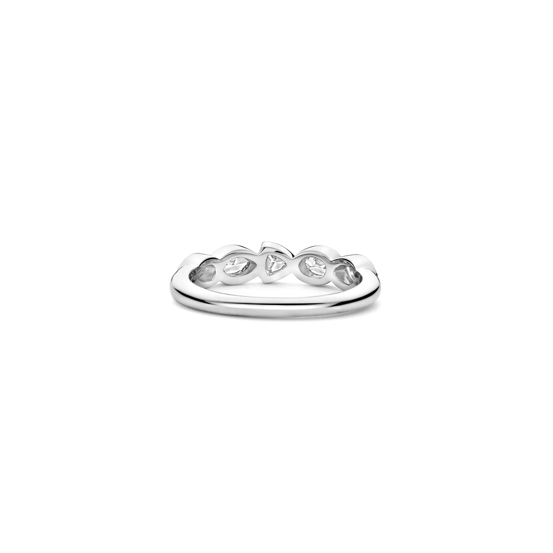 TI SENTO Sterling Silver Multi-Shape Cubic Zirconia Set Ring