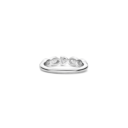 TI SENTO Sterling Silver Multi-Shape Cubic Zirconia Set Ring