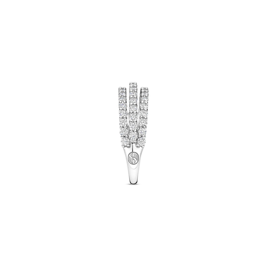 TI SENTO Stardust Sterling Silver Cubic Zirconia Set Ring
