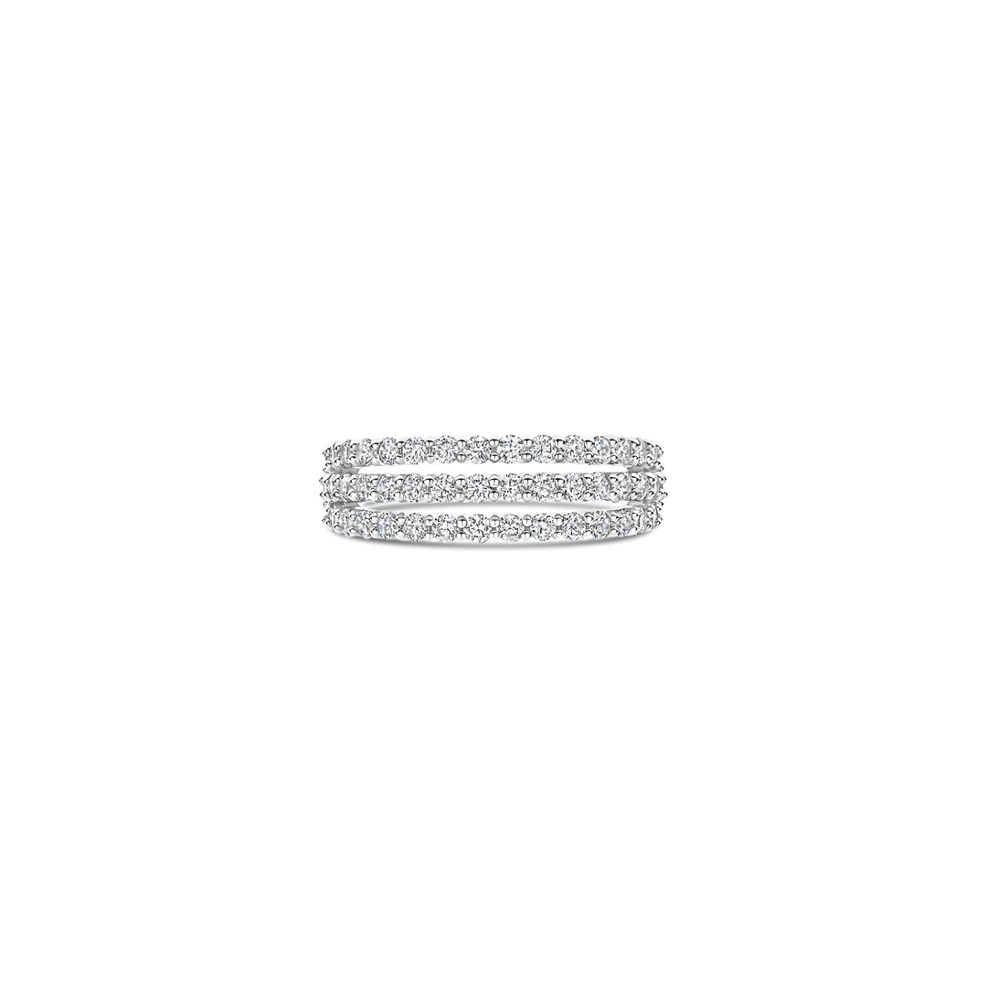 TI SENTO Stardust Sterling Silver Cubic Zirconia Set Ring