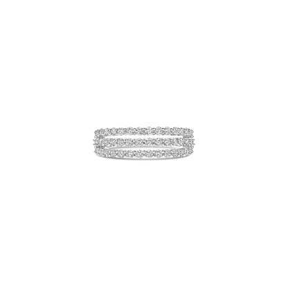 TI SENTO Stardust Sterling Silver Cubic Zirconia Set Ring