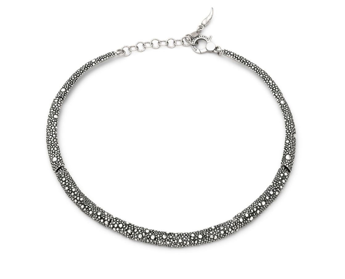 Giovanni Raspini Sterling Silver Petit Perlage Necklace
