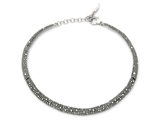 Giovanni Raspini Sterling Silver Petit Perlage Necklace