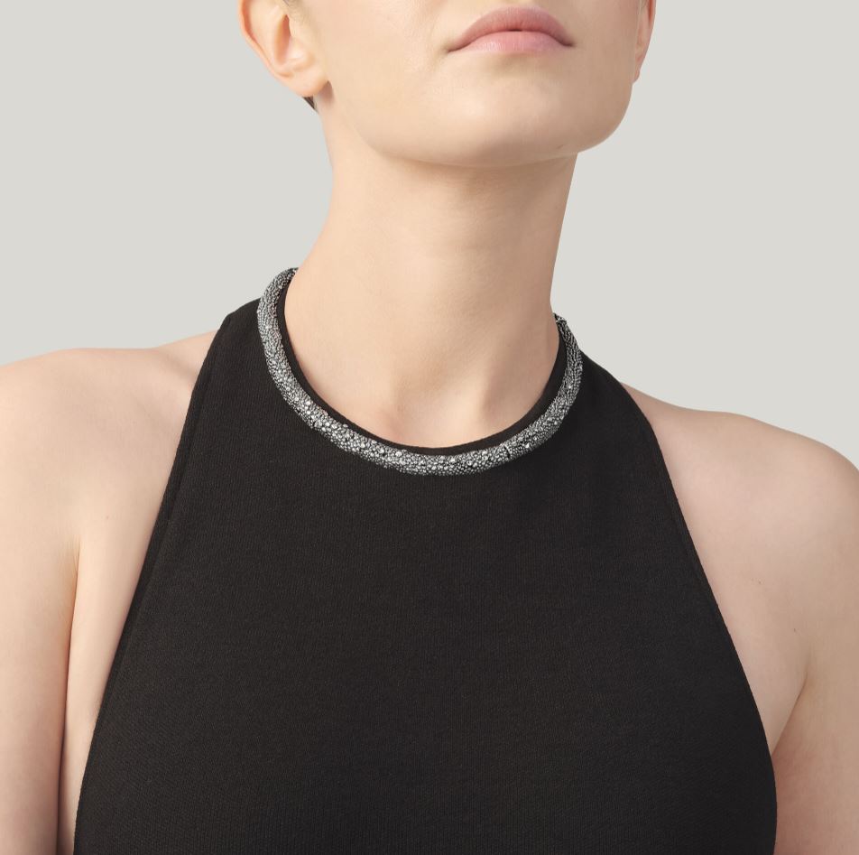 Giovanni Raspini Sterling Silver Petit Perlage Necklace