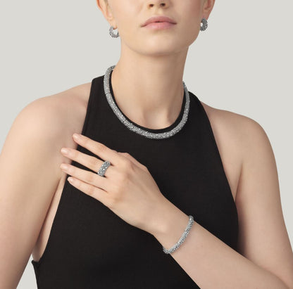 Giovanni Raspini Sterling Silver Petit Perlage Bracelet