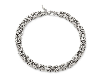 Giovanni Raspini Sterling Silver Big Byzantine Luce Necklace