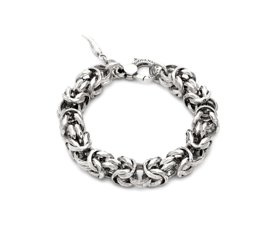 Giovanni Raspini Sterling Silver Big Byzantine Luce Bracelet
