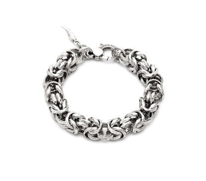 Giovanni Raspini Sterling Silver Big Byzantine Luce Bracelet