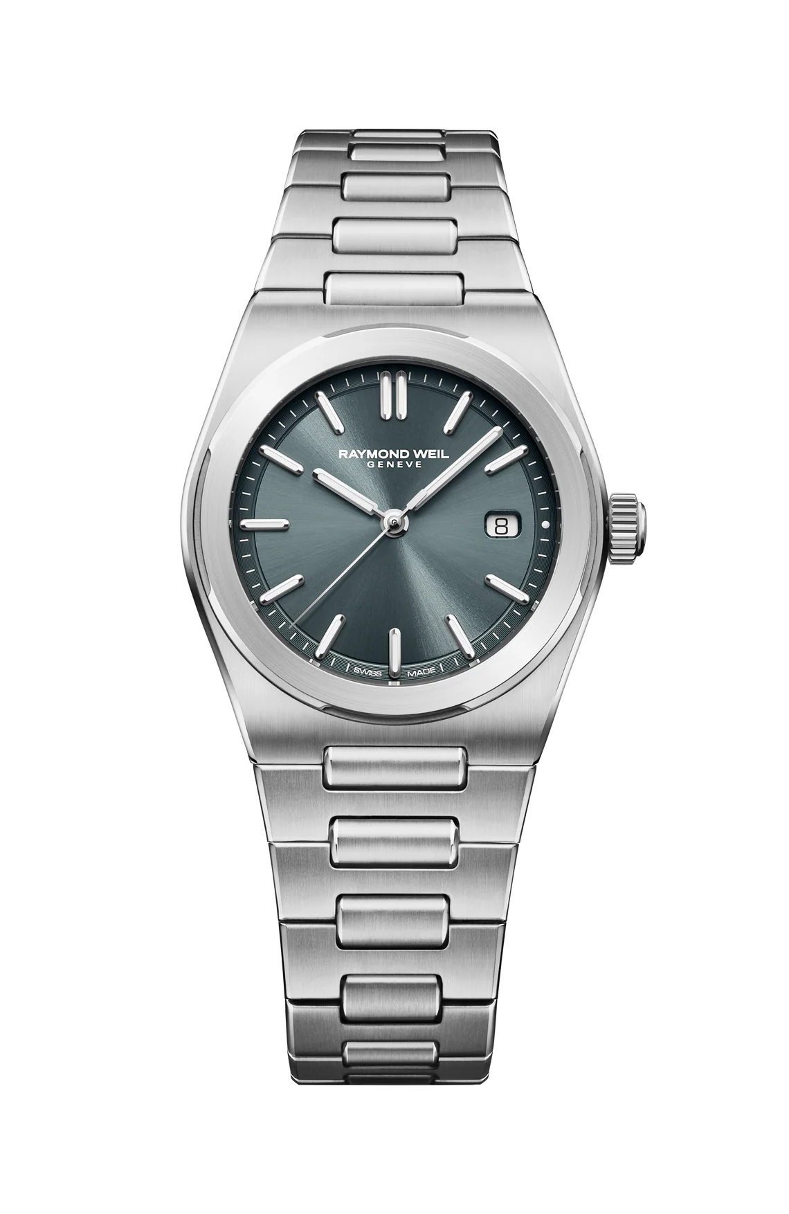 Raymond Weil A.R.T. Charcoal Blue Dial Stainless Steel Womens Quartz Watch 1250-ST-56001