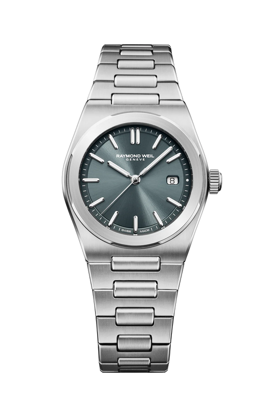 Raymond Weil A.R.T. Charcoal Blue Dial Stainless Steel Womens Quartz Watch 1250-ST-56001