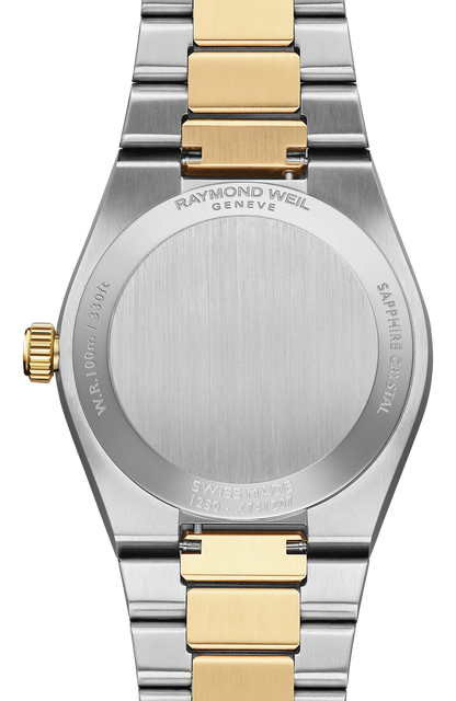 Raymond Weil A.R.T. Mother-of-Pearl Diamond Set Dial Two Tone Womens Quartz Watch 1250-STP-97081