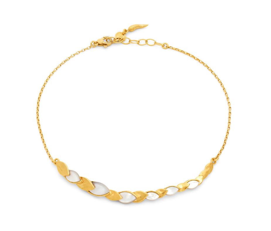 Giovanni Raspini Gold-Plated Silver Mother of Pearl Set Gold Skin Small Necklace