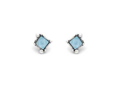 Giovanni Raspini Sterling Silver Stone Set Small Cocktail Stud Earrings
