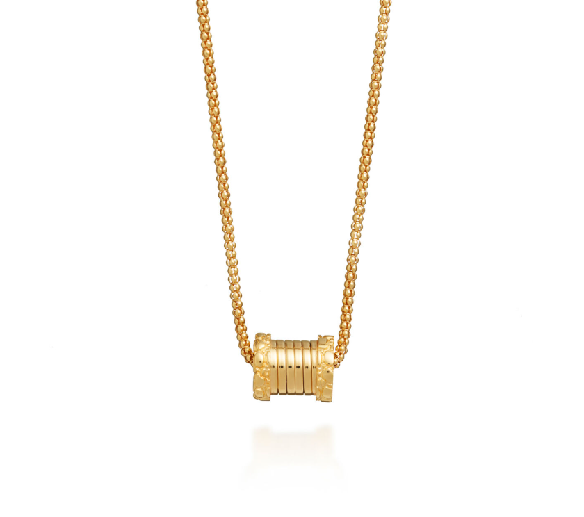 Giovanni Raspini Gold-Plated Sterling Silver Croco Tubogas Small Necklace