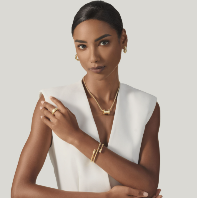 Giovanni Raspini Gold-Plated Sterling Silver Croco Tubogas Small Necklace