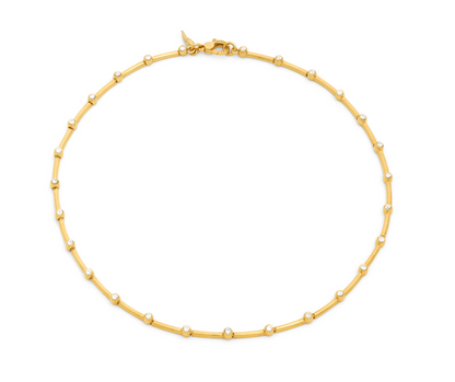 Giovanni Raspini Gold-Plated Silver Satellite Cubic Zirconia Set Necklace