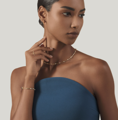 Giovanni Raspini Gold-Plated Silver Satellite Cubic Zirconia Set Necklace