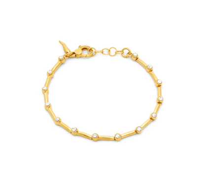Giovanni Raspini Gold-Plated Silver Satellite Cubic Zirconia Set Bracelet