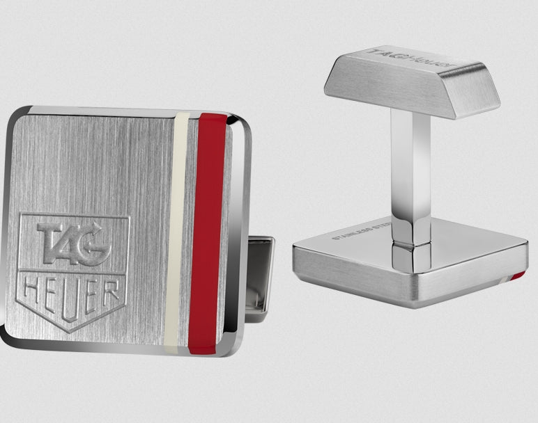 TAG Heuer Originals Stainless Steel & Resin Cufflinks R09CUF10