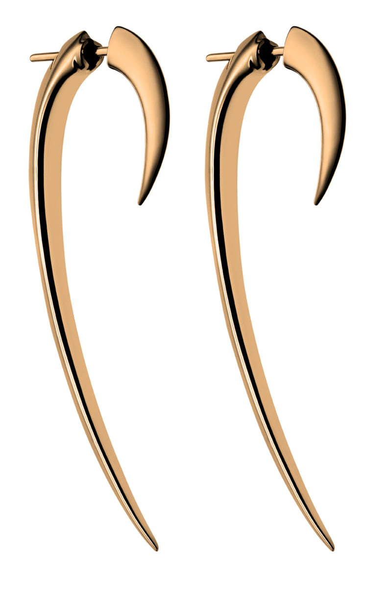 Shaun Leane Rose Gold Vermeil Signature Tusk Hook Earrings (size 2) SLS276