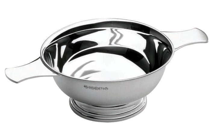 Sterling Silver Plain Traditional Scottish Quaich (3" bowl) 