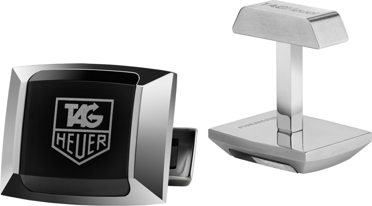 TAG Heuer Monaco Stainless Steel & Sapphire Crystal Cufflinks R07CUF00
