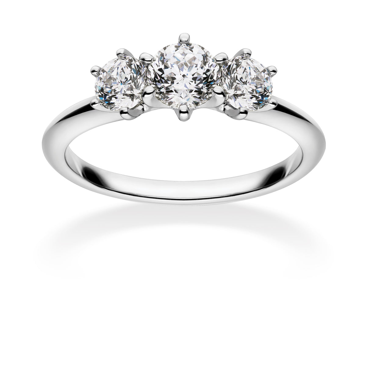 Mastercut Platinum Three Stone Simplicity 0.50ct Diamond Ring C12RG002 050P