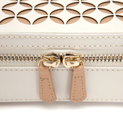 WOLF Chloé Cream Zip Jewellery Case 301253
