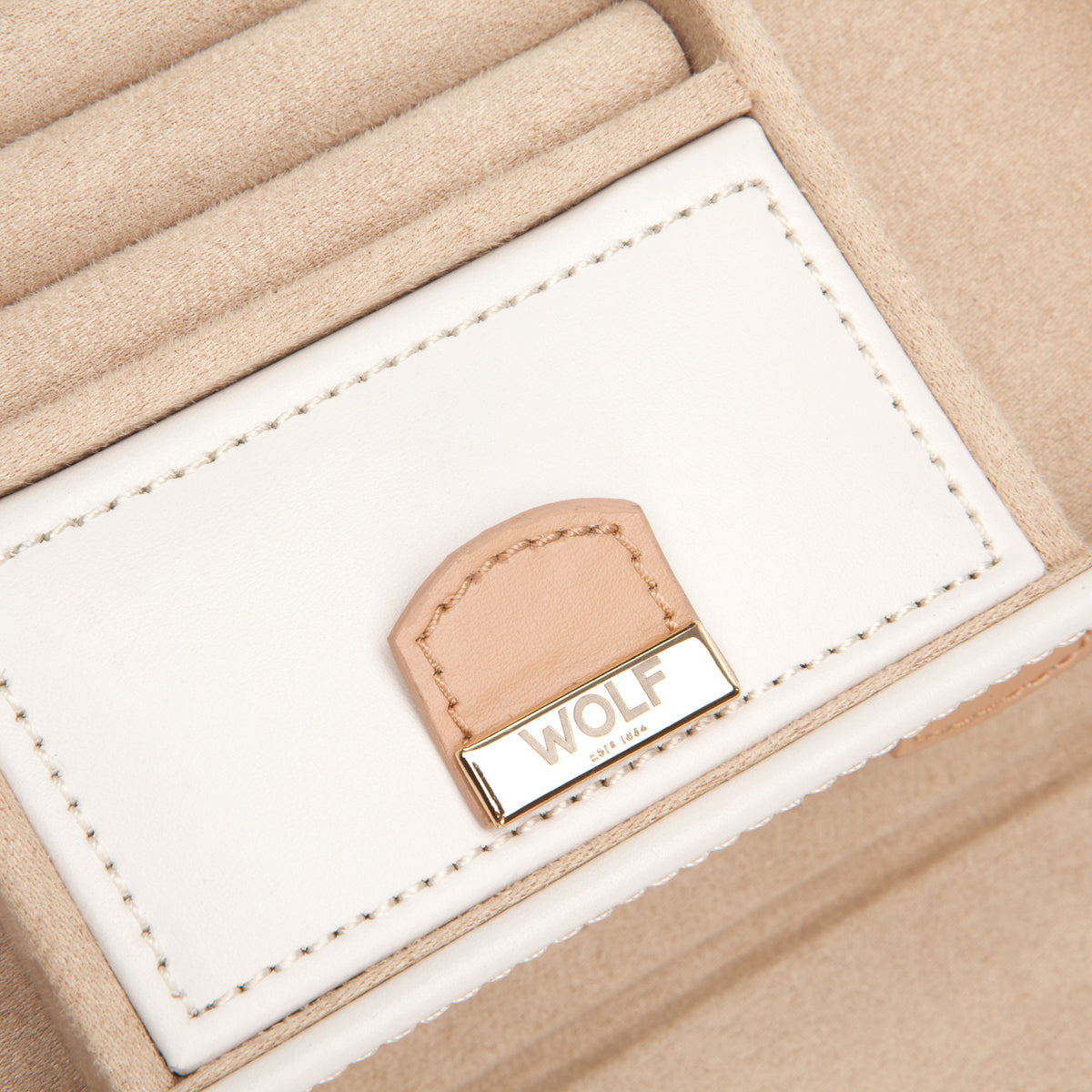 WOLF Chloé Cream Small Jewellery Box 301153
