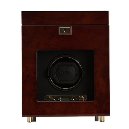WOLF Savoy Single Winder Watch Winding Box with Storage 454510