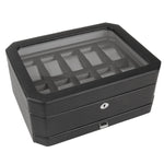 WOLF Windsor  10 Piece Watch Storage Box with Drawer 4586029