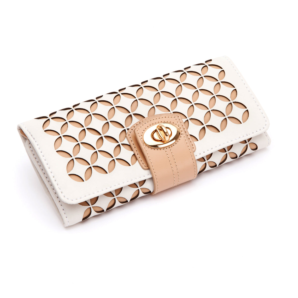 WOLF Chloé Cream Jewellery Roll 301453