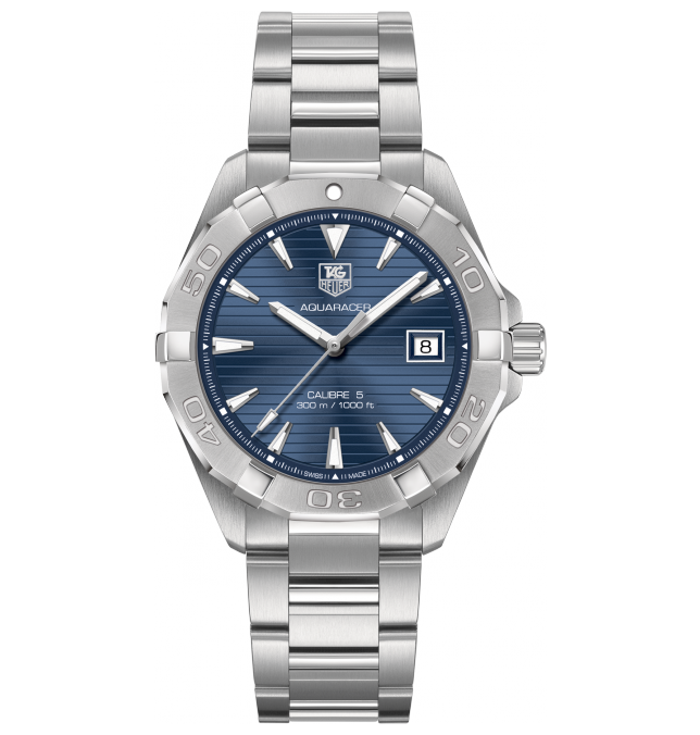 TAG Heuer Aquaracer Blue Dial Calibre 5 Automatic Stainless Steel Mens Watch WAY2112.BA0928